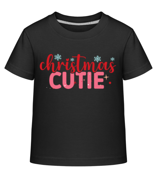 Christmas Cutie - Dĕtské Shirtinator tričko - Černá - Napřed