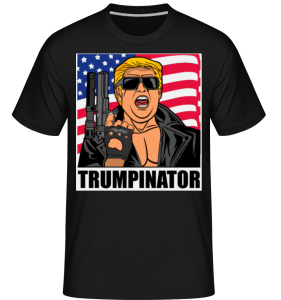 Trumpinator -  Shirtinator tričko pro pány - Černá - Napřed