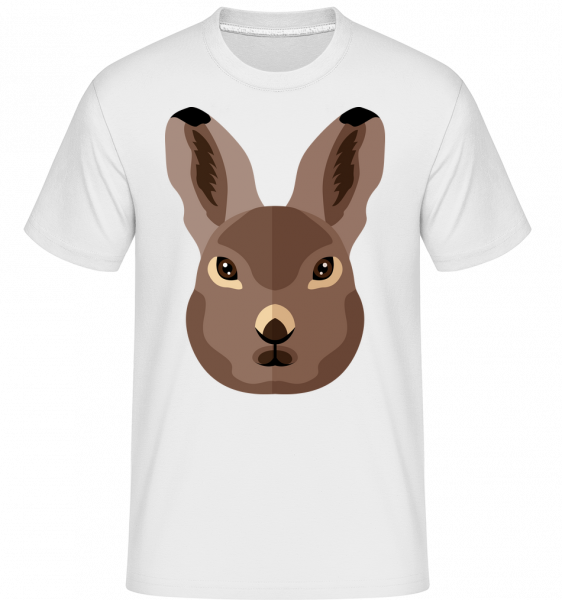 Bunny Comic Stín -  Shirtinator tričko pro pány - Bílá - Napřed