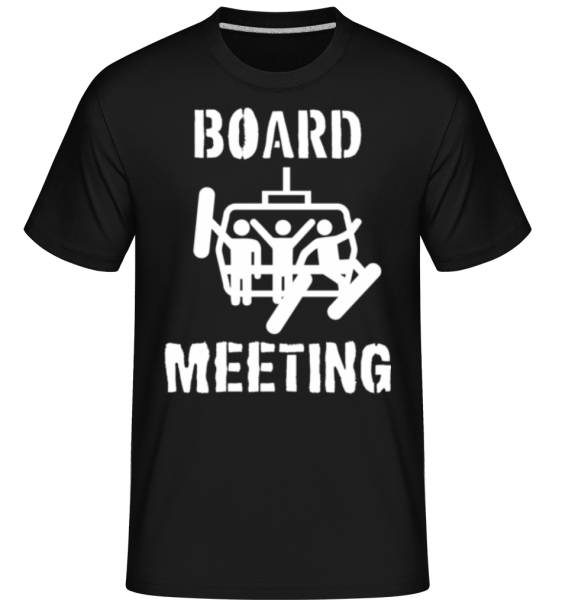 Board Meeting -  Shirtinator tričko pro pány - Černá - Napřed
