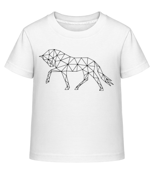Polygon Horse - Dĕtské Shirtinator tričko - Bílá - Napřed