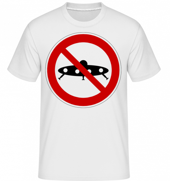 Ufos Forbidden -  Shirtinator tričko pro pány - Bílá - Napřed