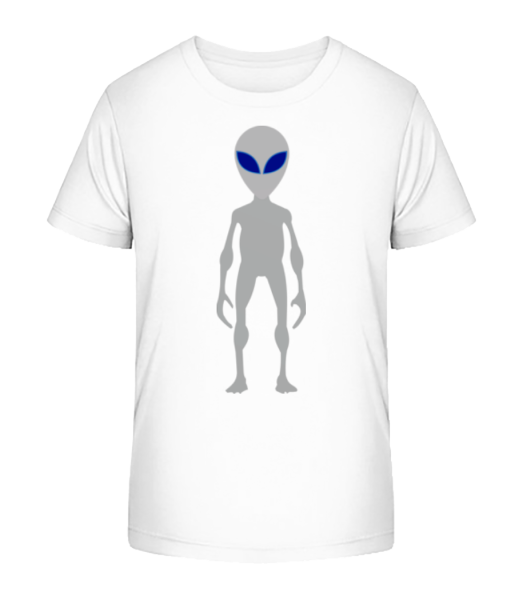 Blue Eyes Alien - Detské Bio tričko Stanley Stella - Bílá - Napřed