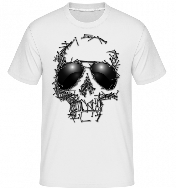 Lebka hřebíků -  Shirtinator tričko pro pány - Bílá - Napřed
