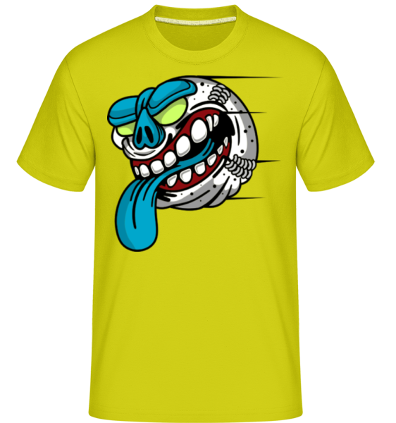 Baseball -  Shirtinator tričko pro pány - Limetová - Napřed