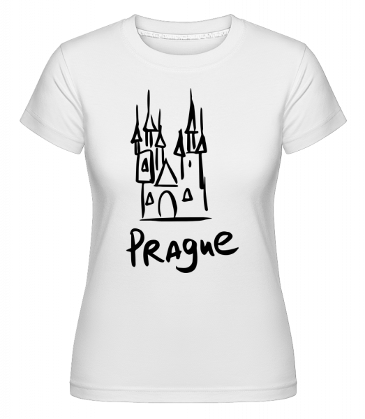 Praha s'Sign -  Shirtinator tričko pro dámy - Bílá - Napřed