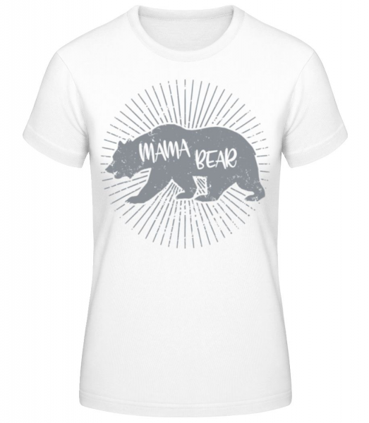 Mama Bear - Dámské basic tričko - Bílá - Napřed