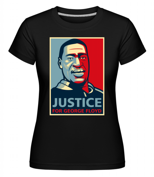 Justice For George Floyd -  Shirtinator tričko pro dámy - Černá - Napřed