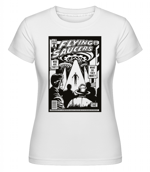 UFO -  Shirtinator tričko pro dámy - Bílá - Napřed
