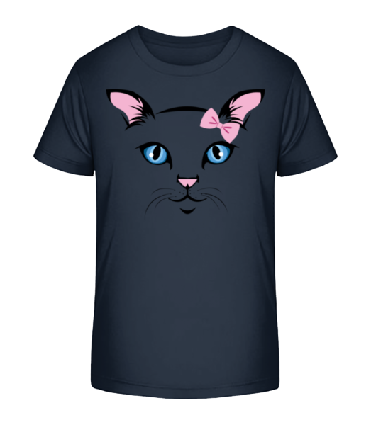 Cute Cat děti - Detské Bio tričko Stanley Stella - Namořnická modrá - Napřed