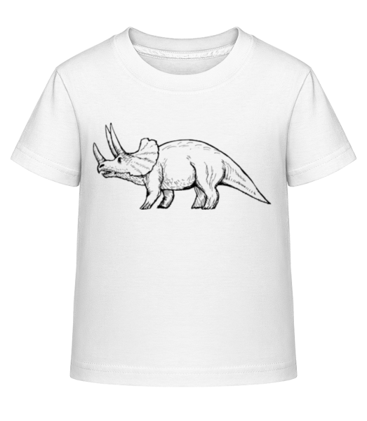 Dinosaur Drawing - Dĕtské Shirtinator tričko - Bílá - Napřed