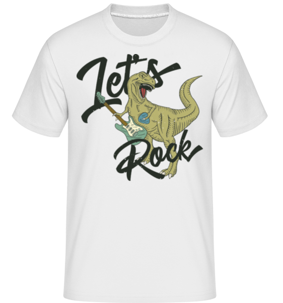 Let´s Rock -  Shirtinator tričko pro pány - Bílá - Napřed