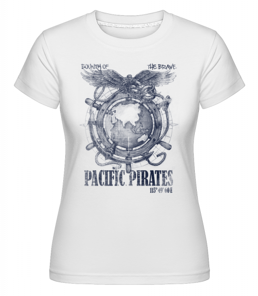 Pacific Pirates -  Shirtinator tričko pro dámy - Bílá - Napřed