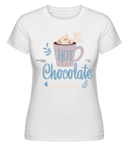 Hot Chocolate Connoisseur -  Shirtinator tričko pro dámy - Bílá - Napřed