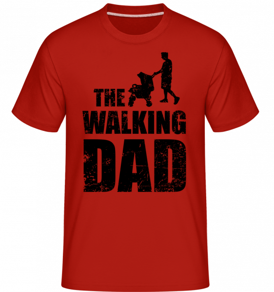 The Walking táta -  Shirtinator tričko pro pány - Červená - Napřed