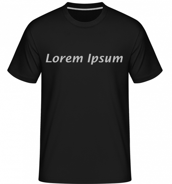 Lorem Ipsum -  Shirtinator tričko pro pány - Černá - Napřed