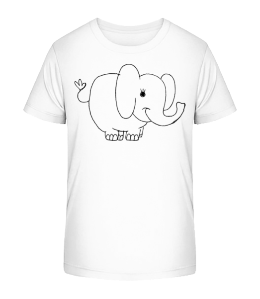 Děti Comic - Elephant - Detské Bio tričko Stanley Stella - Bílá - Napřed