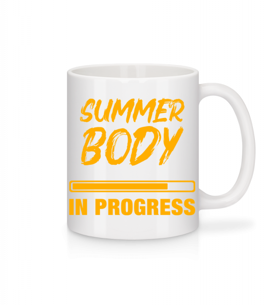 Léto tělo in Progress - Keramický hrnek - Bílá - Napřed
