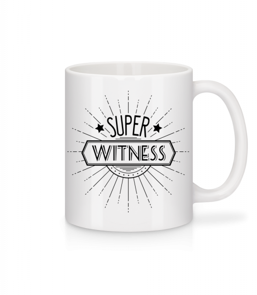 Super Witness - Keramický hrnek - Bílá - Napřed