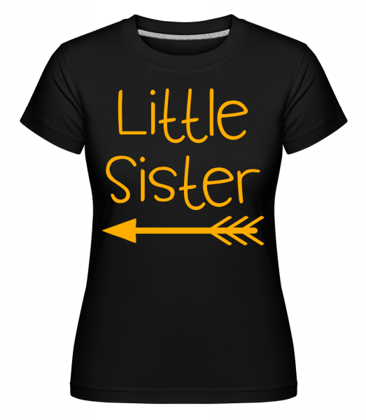 Mladší sestra -  Shirtinator tričko pro dámy - Černá - Napřed