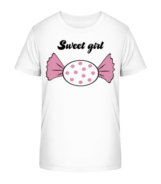 Sweet Girl - Bonbon - Detské Bio tričko Stanley Stella - Bílá - Napřed