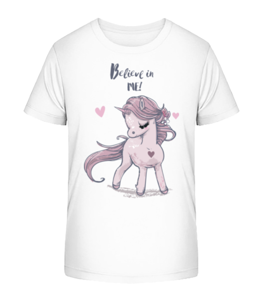Believe In Me Unicorn - Detské Bio tričko Stanley Stella - Bílá - Napřed
