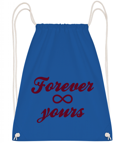 Forever Yours - Drawstring batoh se šňůrkami - Královská modrá - Napřed