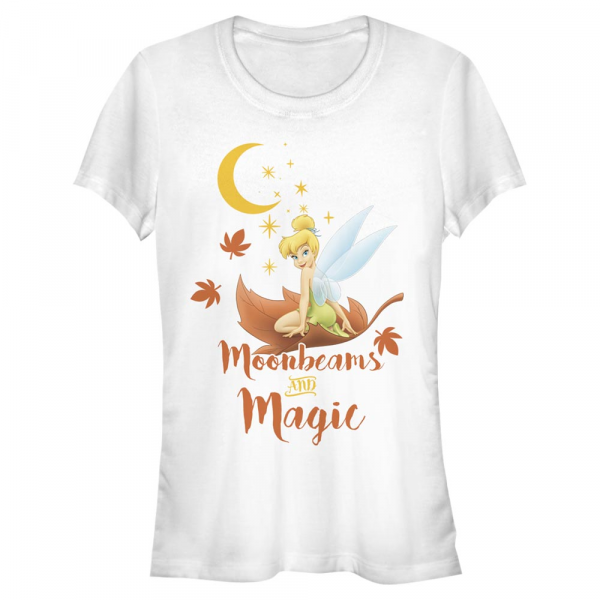 Disney - Petr Pan - Tinker Bell Moonbeams And Magic - Dámské Tričko - Bílá - Napřed
