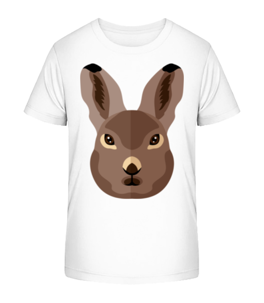 Bunny Comic Stín - Detské Bio tričko Stanley Stella - Bílá - Napřed