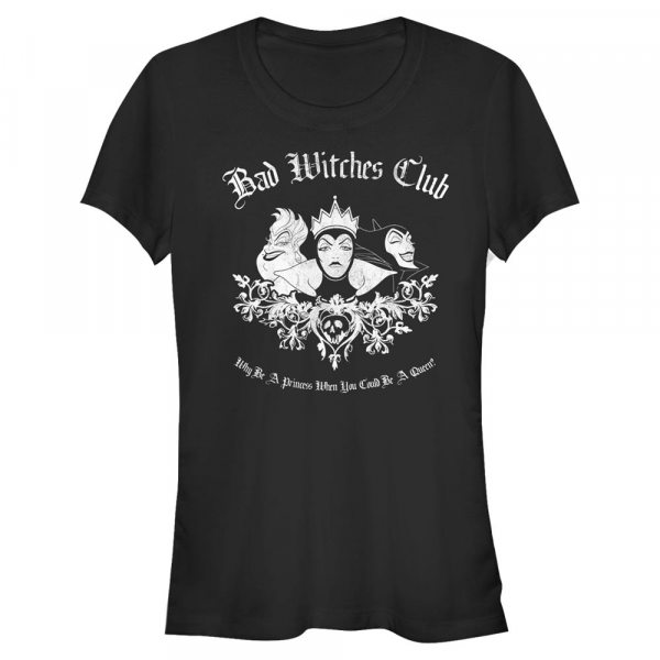 Disney - Darebáci - Skupina Bad Witch Club - Dámské Tričko - Černá - Napřed