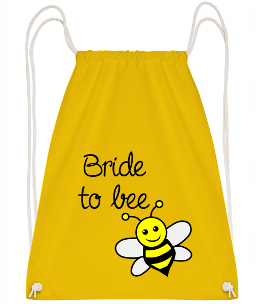 Bride To Bee - Drawstring batoh se šňůrkami - Žlutá - Napřed