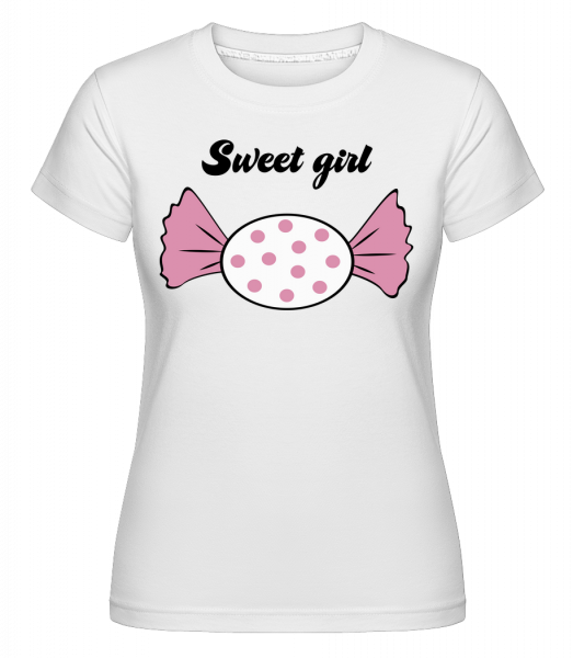 Sweet Girl - Bonbon -  Shirtinator tričko pro dámy - Bílá - Napřed