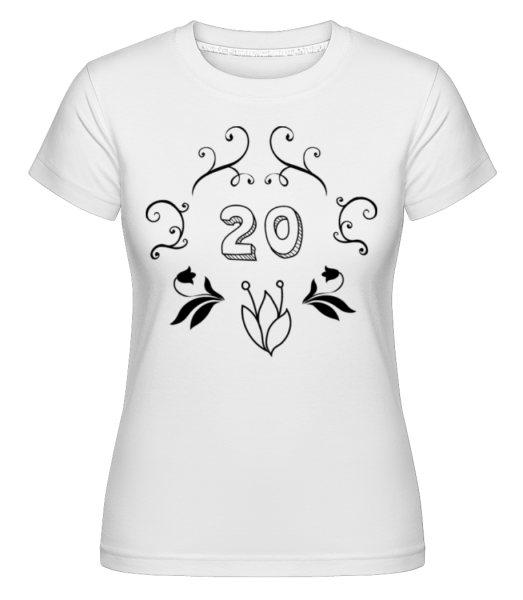 20. narozeniny -  Shirtinator tričko pro dámy - Bílá - Napřed