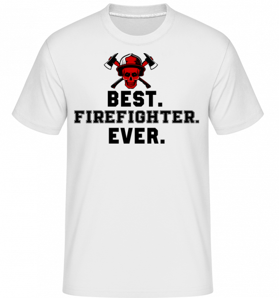 Nejlepší hasiče vůbec -  Shirtinator tričko pro pány - Bílá - Napřed