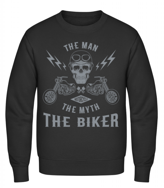 The Man The Myth The Biker - Klasická mikina sg - černá - Napřed
