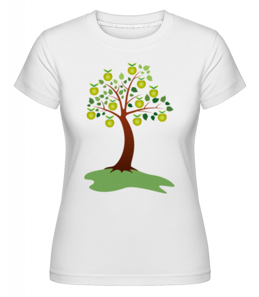 Apple Tree Summer -  Shirtinator tričko pro dámy - Bílá - Napřed