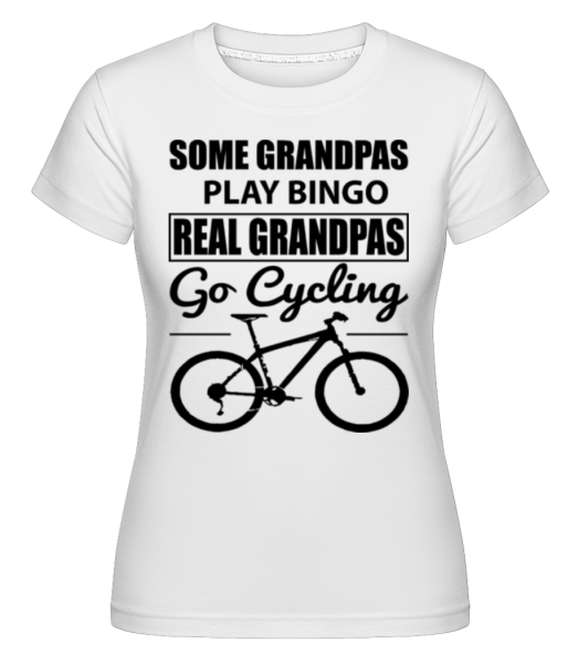 Real Granpas Go Cyklistika -  Shirtinator tričko pro dámy - Bílá - Napřed