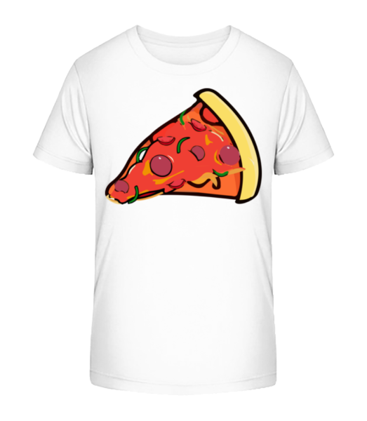 Pizza Slice - Detské Bio tričko Stanley Stella - Bílá - Napřed