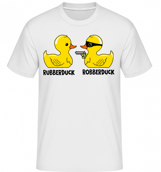 Robberduck -  Shirtinator tričko pro pány - Bílá - Napřed