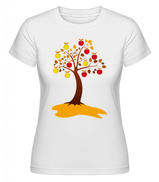 Apple Tree Autumn -  Shirtinator tričko pro dámy - Bílá - Napřed