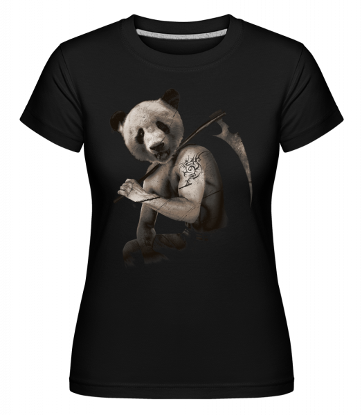 Scythe Panda -  Shirtinator tričko pro dámy - Černá - Napřed