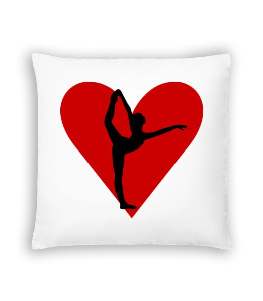 Yoga Heart - Polštář - Bílá - Napřed