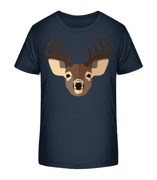 Deer Comic Shadow - Detské Bio tričko Stanley Stella - Namořnická modrá - Napřed