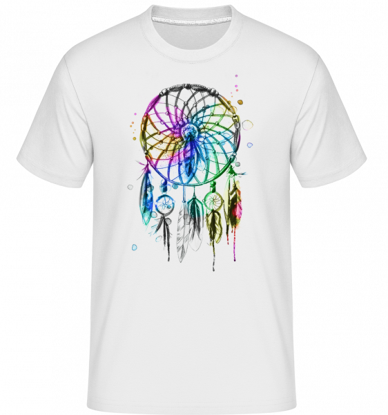 Mystical Dream Catcher -  Shirtinator tričko pro pány - Bílá - Napřed