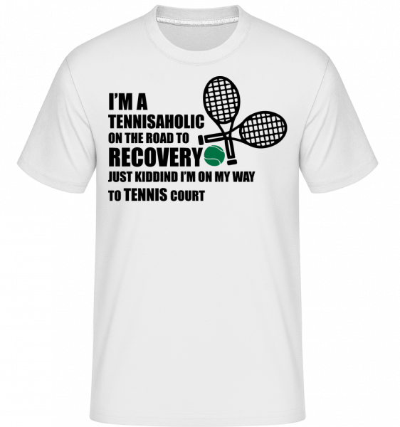 Jsem Tennisaholic -  Shirtinator tričko pro pány - Bílá - Napřed