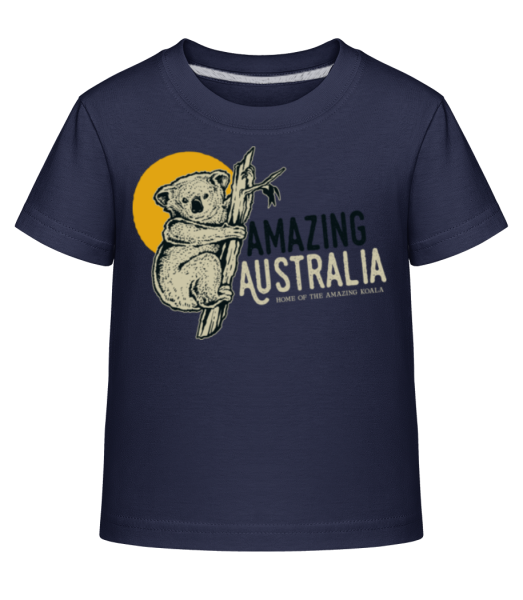 Koala Amazing Australia - Dĕtské Shirtinator tričko - Namořnická modrá - Napřed