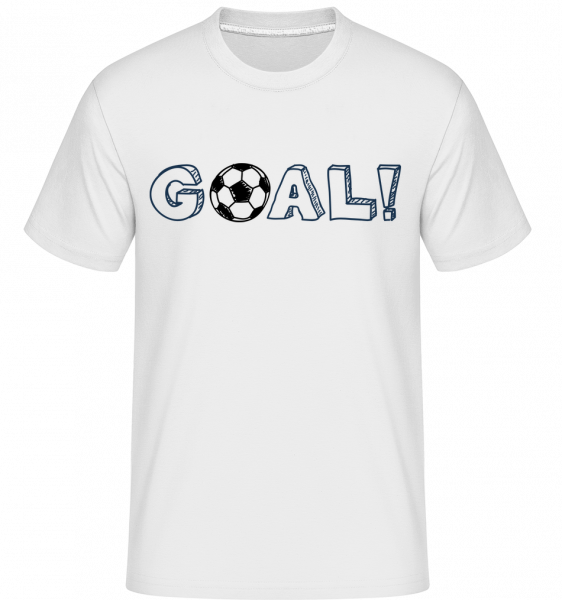 Football Goal Logo -  Shirtinator tričko pro pány - Bílá - Napřed