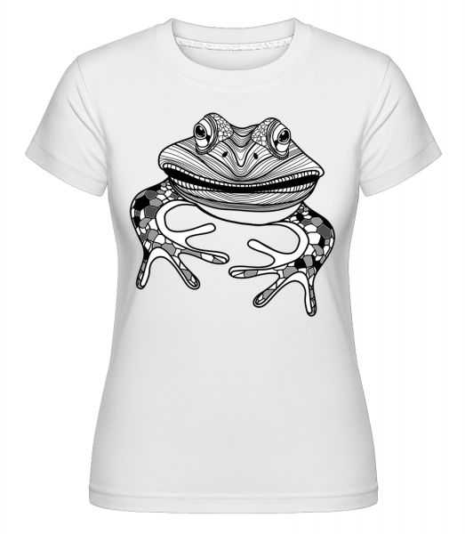 Frog nákres -  Shirtinator tričko pro dámy - Bílá - Napřed