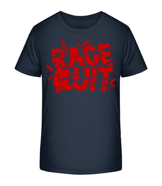 Rage Quit Gamer - Detské Bio tričko Stanley Stella - Namořnická modrá - Napřed