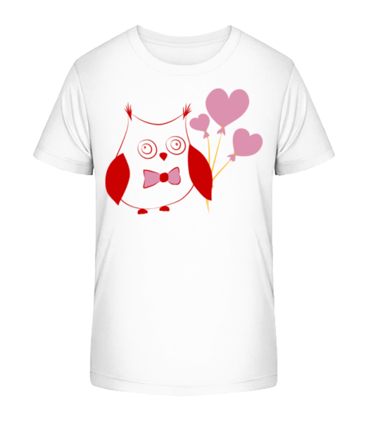 láska Owl - Detské Bio tričko Stanley Stella - Bílá - Napřed